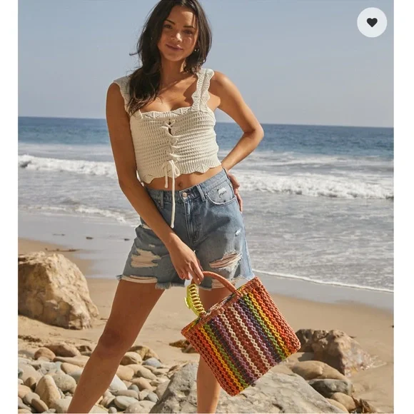 NWT RSQ Boyfriend Denim Shorts - Picture 2 of 7